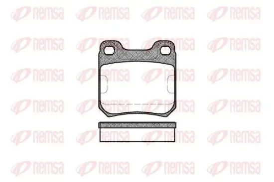 Bremsbelagsatz, Scheibenbremse Hinterachse KAWE 0239 00 Bild Bremsbelagsatz, Scheibenbremse Hinterachse KAWE 0239 00