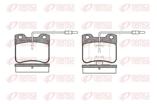 Bremsbelagsatz, Scheibenbremse Vorderachse KAWE 0247 04 Bild Bremsbelagsatz, Scheibenbremse Vorderachse KAWE 0247 04