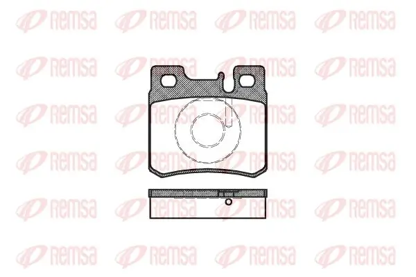 Bremsbelagsatz, Scheibenbremse Hinterachse KAWE 0282 20