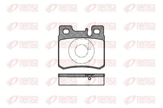 Bremsbelagsatz, Scheibenbremse Hinterachse KAWE 0282 20 Bild Bremsbelagsatz, Scheibenbremse Hinterachse KAWE 0282 20