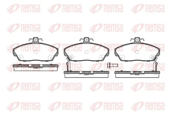 Bremsbelagsatz, Scheibenbremse Vorderachse KAWE 0337 02