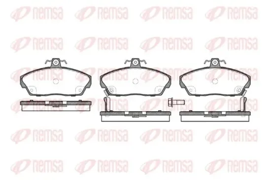 Bremsbelagsatz, Scheibenbremse Vorderachse KAWE 0337 02 Bild Bremsbelagsatz, Scheibenbremse Vorderachse KAWE 0337 02