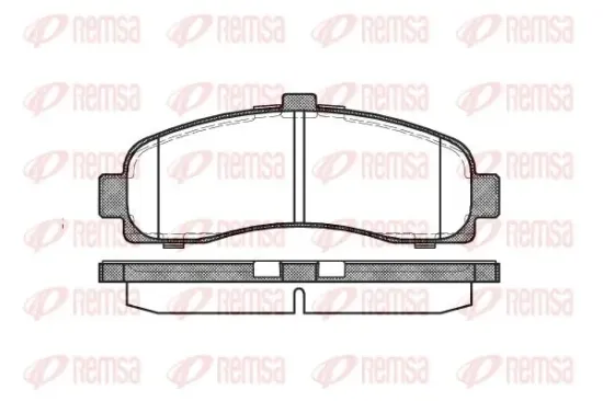 Bremsbelagsatz, Scheibenbremse Vorderachse KAWE 0431 10 Bild Bremsbelagsatz, Scheibenbremse Vorderachse KAWE 0431 10