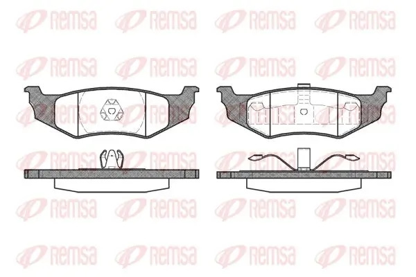 Bremsbelagsatz, Scheibenbremse Hinterachse KAWE 0482 40