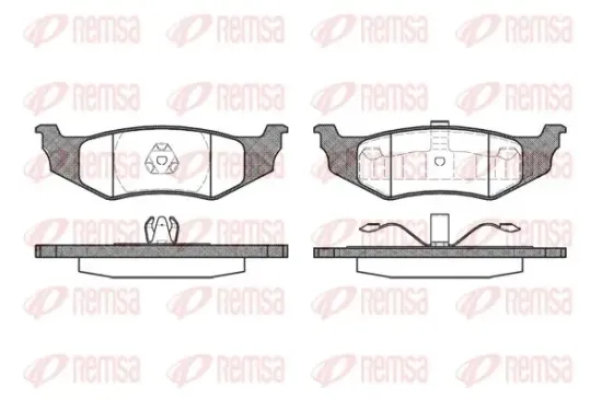 Bremsbelagsatz, Scheibenbremse Hinterachse KAWE 0482 40 Bild Bremsbelagsatz, Scheibenbremse Hinterachse KAWE 0482 40