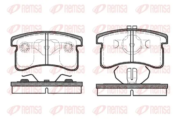 Bremsbelagsatz, Scheibenbremse Vorderachse KAWE 0489 00