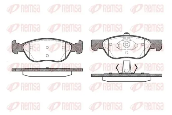 Bremsbelagsatz, Scheibenbremse Vorderachse KAWE 0587 00 Bild Bremsbelagsatz, Scheibenbremse Vorderachse KAWE 0587 00
