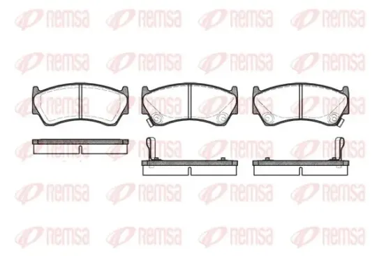 Bremsbelagsatz, Scheibenbremse Vorderachse KAWE 0592 02 Bild Bremsbelagsatz, Scheibenbremse Vorderachse KAWE 0592 02