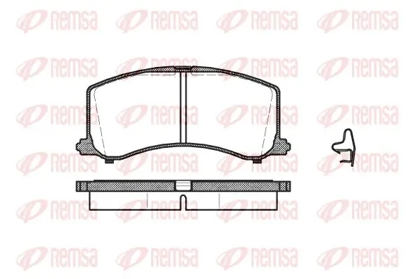 Bremsbelagsatz, Scheibenbremse Vorderachse KAWE 0595 02