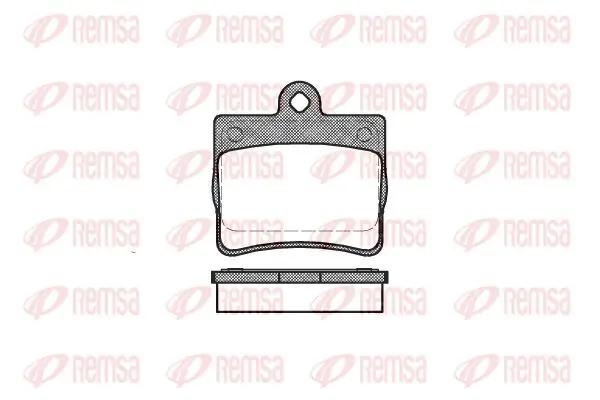 Bremsbelagsatz, Scheibenbremse Hinterachse KAWE 0630 00