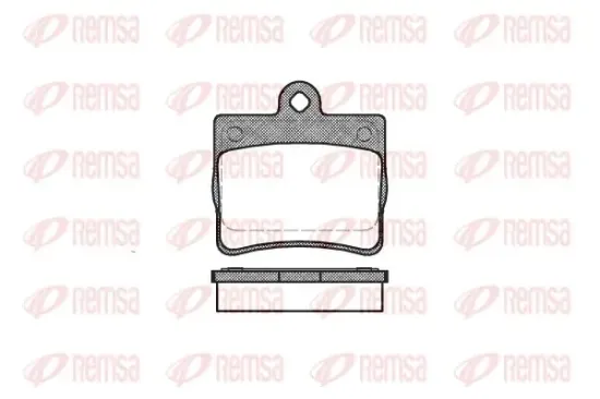 Bremsbelagsatz, Scheibenbremse Hinterachse KAWE 0630 00 Bild Bremsbelagsatz, Scheibenbremse Hinterachse KAWE 0630 00
