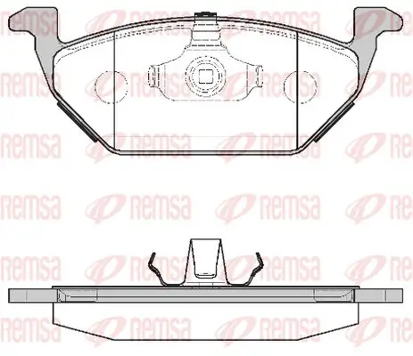 Bremsbelagsatz, Scheibenbremse Vorderachse KAWE 0633 00 Bild Bremsbelagsatz, Scheibenbremse Vorderachse KAWE 0633 00