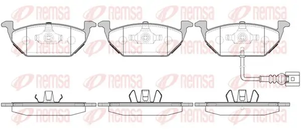 Bremsbelagsatz, Scheibenbremse Vorderachse KAWE 0633 31
