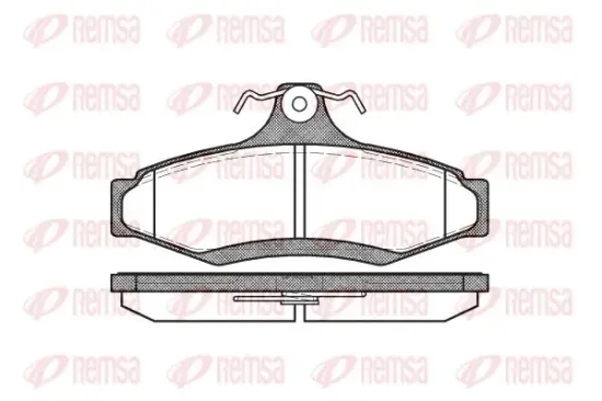 Bremsbelagsatz, Scheibenbremse Hinterachse KAWE 0646 10 Bild Bremsbelagsatz, Scheibenbremse Hinterachse KAWE 0646 10