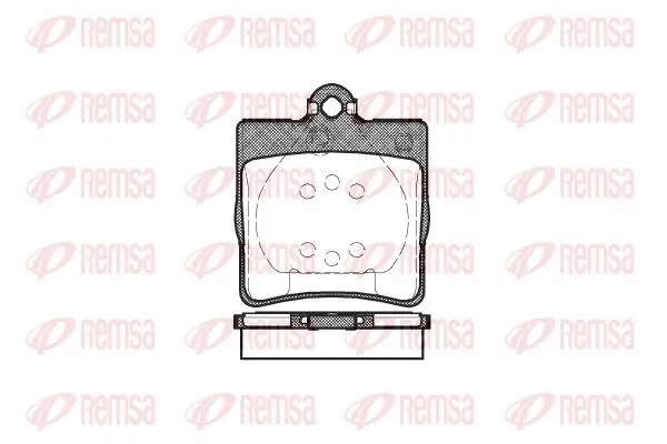 Bremsbelagsatz, Scheibenbremse Hinterachse KAWE 0678 00