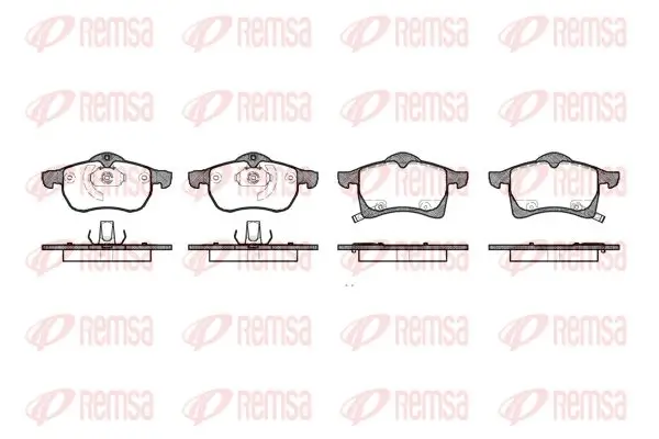 Bremsbelagsatz, Scheibenbremse Vorderachse KAWE 0683 02