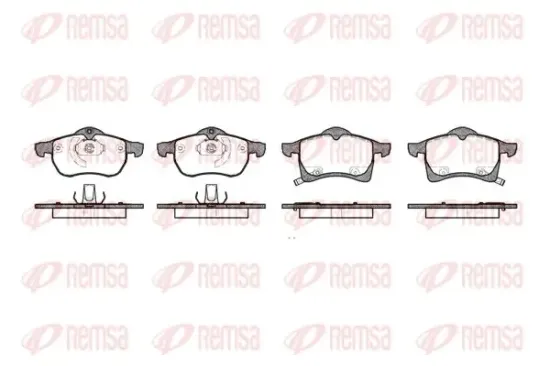 Bremsbelagsatz, Scheibenbremse Vorderachse KAWE 0683 02 Bild Bremsbelagsatz, Scheibenbremse Vorderachse KAWE 0683 02