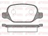 Bremsbelagsatz, Scheibenbremse Hinterachse KAWE 0727 10