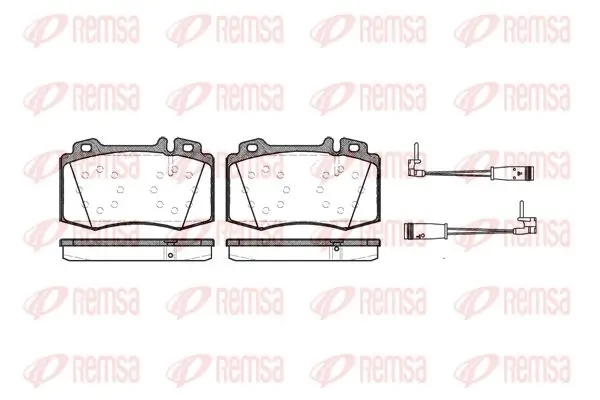 Bremsbelagsatz, Scheibenbremse Vorderachse KAWE 0769 02