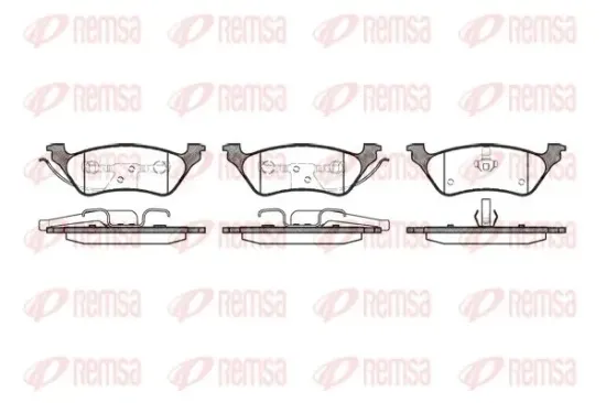 Bremsbelagsatz, Scheibenbremse Hinterachse KAWE 0811 00 Bild Bremsbelagsatz, Scheibenbremse Hinterachse KAWE 0811 00