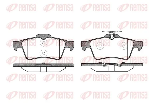 Bremsbelagsatz, Scheibenbremse Hinterachse KAWE 0842 20