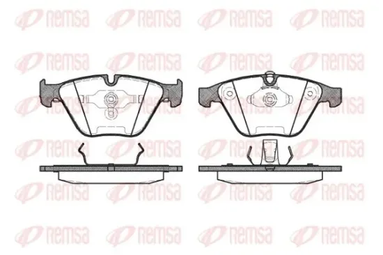 Bremsbelagsatz, Scheibenbremse Vorderachse KAWE 0857 00 Bild Bremsbelagsatz, Scheibenbremse Vorderachse KAWE 0857 00