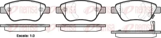 Bremsbelagsatz, Scheibenbremse Vorderachse KAWE 0858 31 Bild Bremsbelagsatz, Scheibenbremse Vorderachse KAWE 0858 31