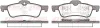 Bremsbelagsatz, Scheibenbremse Hinterachse KAWE 0862 00