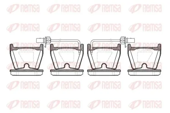 Bremsbelagsatz, Scheibenbremse Vorderachse KAWE 0896 02 Bild Bremsbelagsatz, Scheibenbremse Vorderachse KAWE 0896 02