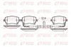 Bremsbelagsatz, Scheibenbremse Hinterachse KAWE 0897 02