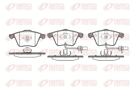 Bremsbelagsatz, Scheibenbremse Vorderachse KAWE 0964 12 Bild Bremsbelagsatz, Scheibenbremse Vorderachse KAWE 0964 12