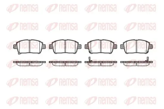 Bremsbelagsatz, Scheibenbremse Vorderachse KAWE 0971 02 Bild Bremsbelagsatz, Scheibenbremse Vorderachse KAWE 0971 02