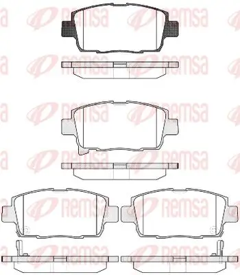 Bremsbelagsatz, Scheibenbremse Vorderachse KAWE 0971 42