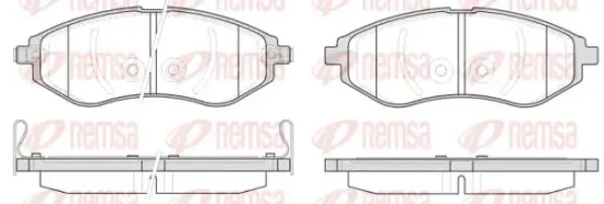 Bremsbelagsatz, Scheibenbremse Vorderachse KAWE 0986 02 Bild Bremsbelagsatz, Scheibenbremse Vorderachse KAWE 0986 02