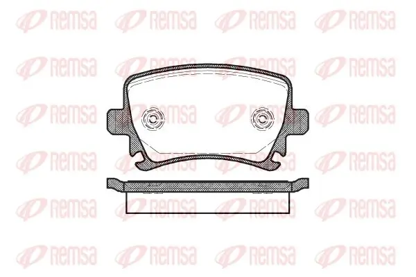 Bremsbelagsatz, Scheibenbremse Hinterachse KAWE 1031 00