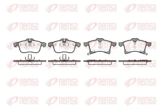 Bremsbelagsatz, Scheibenbremse Vorderachse KAWE 1036 02 Bild Bremsbelagsatz, Scheibenbremse Vorderachse KAWE 1036 02