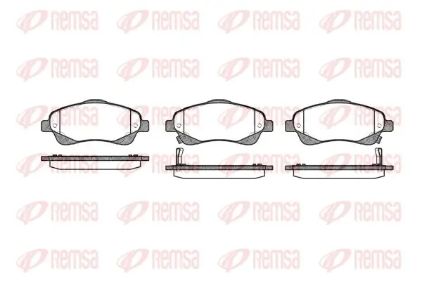 Bremsbelagsatz, Scheibenbremse Vorderachse KAWE 1046 02