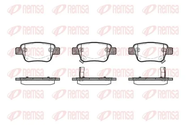 Bremsbelagsatz, Scheibenbremse Hinterachse KAWE 1047 02