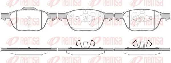 Bremsbelagsatz, Scheibenbremse Vorderachse KAWE 1082 00