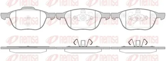 Bremsbelagsatz, Scheibenbremse Vorderachse KAWE 1082 00 Bild Bremsbelagsatz, Scheibenbremse Vorderachse KAWE 1082 00
