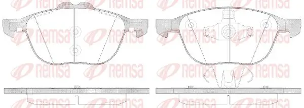Bremsbelagsatz, Scheibenbremse Vorderachse KAWE 1082 50