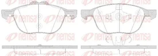 Bremsbelagsatz, Scheibenbremse Vorderachse KAWE 1082 50 Bild Bremsbelagsatz, Scheibenbremse Vorderachse KAWE 1082 50