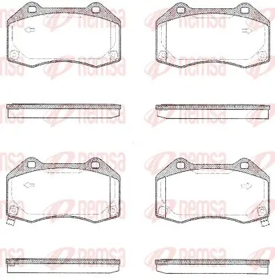 Bremsbelagsatz, Scheibenbremse Vorderachse KAWE 1113 02 Bild Bremsbelagsatz, Scheibenbremse Vorderachse KAWE 1113 02