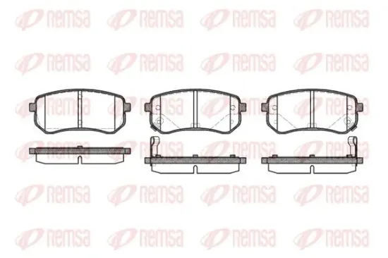 Bremsbelagsatz, Scheibenbremse Hinterachse KAWE 1135 02 Bild Bremsbelagsatz, Scheibenbremse Hinterachse KAWE 1135 02