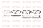 Bremsbelagsatz, Scheibenbremse Vorderachse KAWE 1139 02