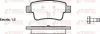 Bremsbelagsatz, Scheibenbremse Hinterachse KAWE 1198 00