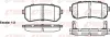 Bremsbelagsatz, Scheibenbremse Hinterachse KAWE 1209 02