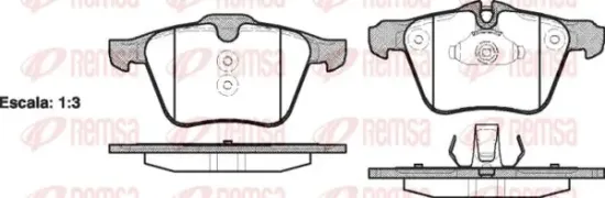 Bremsbelagsatz, Scheibenbremse Vorderachse KAWE 1217 00 Bild Bremsbelagsatz, Scheibenbremse Vorderachse KAWE 1217 00