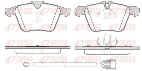 Bremsbelagsatz, Scheibenbremse Vorderachse KAWE 1217 02 Bild Bremsbelagsatz, Scheibenbremse Vorderachse KAWE 1217 02