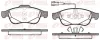 Bremsbelagsatz, Scheibenbremse Vorderachse KAWE 1248 02